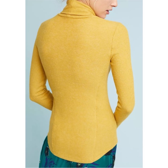 Anthropologie Saturday Sunday Brushed Fleece Turtleneck Long Sleeve S - Picture 5 of 10